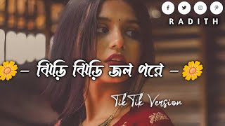 Tipik Tipik Jhiri Jhiri Jol Poriche  ঝিরি ঝিরি জল পরিছে  trending tiktokvairalsong [upl. by Eluj128]