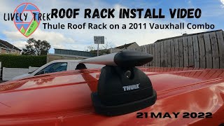 Cleaning van and Thule Wingbar roof rack install on 2011 Vauxhall Combo [upl. by Lothar]