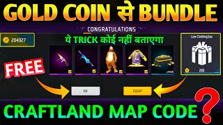 New Crafland Map Gold Coin Bundle  Free Fire NewCrafland Map code  Crafland Map code FF [upl. by Emmie]