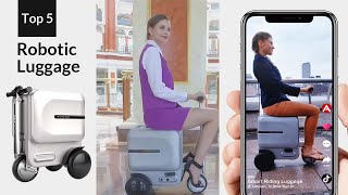 Smart robot luggagescooter suitcasevalise électrique電動キャリーケースElektrischer KofferAirwheel SE3 [upl. by Krystle]