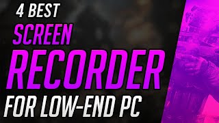 🔥 4 Best FREE Screen Recording Software For LowEnd PC ✅  Record Gameplay With LowEnd PC 2020 [upl. by Kenneth512]