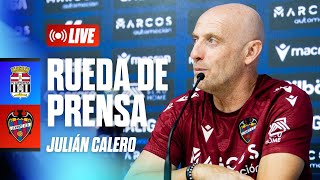 Rueda de prensa de Julián Calero previa al encuentro ante el FC Cartagena [upl. by Yanal]