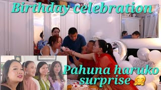 Limbu couple ko 47th49th birthday  Pahuna haruko surprised 🇳🇵 [upl. by Nnaeel]