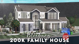 Bloxburg 200K FAMILY HOUSE EXTERIOR  Speedbuild [upl. by Blankenship197]