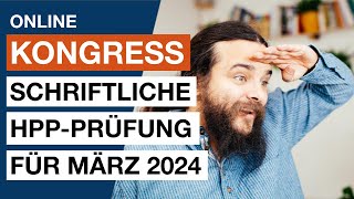 Der OnlineKongress für Deine HPPPrüfung im März 2024 [upl. by Tichonn]