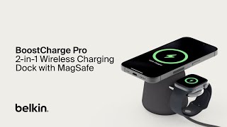 BoostCharge Pro 2in1 Wireless Charging Dock with MagSafe 15W [upl. by Neila70]