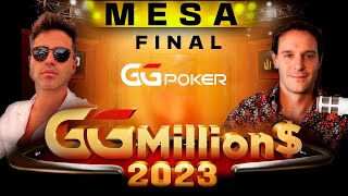 MESA FINAL GGMillion 10300 con Michael Addamo Cartas Vistas 281123 [upl. by Cristobal]