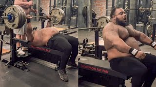 Julius Smashes New Bench Press PR [upl. by Tommie]