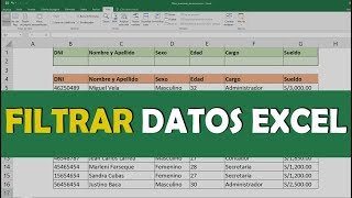 Curso Excel  Filtros avanzados y dinámicos 2020 [upl. by Nauq]