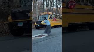 mom started dancing after seeing school bus shortsvideo [upl. by Hpesoy163]