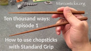 How to use chopsticks with the Standard Grip [upl. by Batruk964]