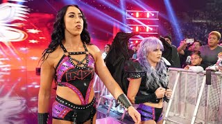 WWE Naomi amp Bayley vs Indi Hartwell amp Candice LeRae 11124 [upl. by Alithea]