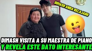 DIMASH VISITA A SU MAESTRA DE PIANO Y REVELA ESTO NOTICIAS [upl. by Lunneta]