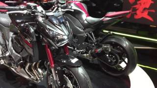 2016 Z800 amp Z1000 Sugomi Edition Akrapovic walk around amp specs [upl. by Aenert]