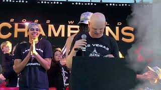 Aces turn up Las Vegas Aces Championship parade [upl. by Lotti]