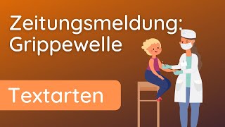 Meldung schreiben  ✅ Zeitungsmeldung  Grippewelle [upl. by Michal841]