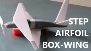 World patent novelty  First step airfoil high payload BOXwing DRONE avoided wingtip induced drag [upl. by Possing238]