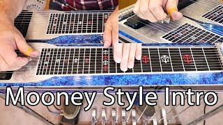 Ralph Mooney Style Intro in C  Pedal Steel Guitar Lesson [upl. by Aihsiym685]