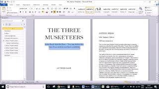 How to format your book using Microsoft Word [upl. by Saile94]