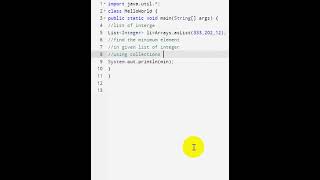 Collectionsmin method in java  Collections Framework in java [upl. by Sillaw287]