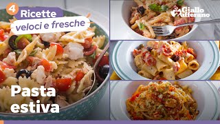 4 IDEE SUPER FACILI PER LA PASTA FREDDA – IL PIATTO DELL’ESTATE PER ECCELLENZA 🌞 🌊 [upl. by Nirak472]