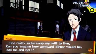 Persona 4 Golden  Adachi Social Link 3 Jester Arcana [upl. by Hewet]