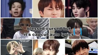 enhypens blessedcursed but its capcut auto lyrics 😭💀✋🏻 [upl. by Rosemonde]