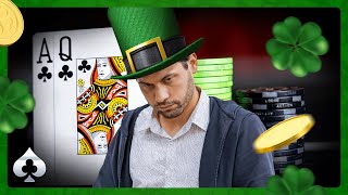 LUCKY BETS For St Patricks Day LIVE POKER With Jake The Llama Abdalla [upl. by Leiahtan]