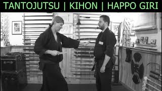 BASIC KNIFE FIGHTING TRAINING DRILLS ⛩ Tantojutsu Training [upl. by Immak]