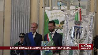 Carate Brianza elezioni Casiraghi sfida Veggian [upl. by Ralaigh]