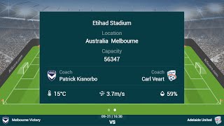 Live Melbourne Victory Vs Adelaide United  Australia FFA Cup  Live Scoreboard  Football [upl. by Boyse]