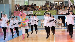 Majorettes ELLA  Malacky  defilé baton classic seniors  Maribor 2023  MWF [upl. by Ilojna]