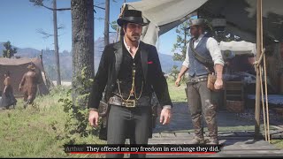 Arthur tells Dutch he chose Imaginary Mangoes on an Island instead of quotActual Freedomquot  Rdr2 [upl. by Aitat471]