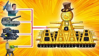 CLOCK MAN TANK BOSS Vs SKIBIDI TOILET MULTIVERSE And Monster Tanks Animation  Cartoon About Tanks [upl. by Irac]