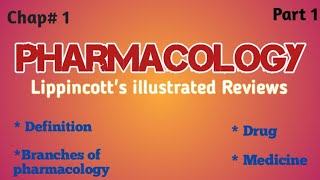 Chapter 1 intro  pharmacology  Lippincotts illustrated Reviews [upl. by Gerstner]