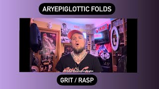 Alex Shelest Vocal Lessons  ARYEPIGLOTTIC FOLDS  Grit  Rasp [upl. by Dennet]