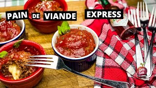 PAIN DE VIANDE INDIVIDUEL EXPRESS 🍞🥩Recette MEATLOAF microondes rapide et facile La petite bette [upl. by Pascal]