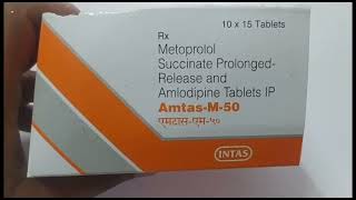 Amtas M 50 Tablet  Metoprolol Succinate and Amlodipine Tablets  Amtas M 50mg Tablet Uses Benefits [upl. by Kristal576]