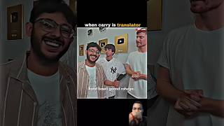 Carryminati with Mr beast 👿 funny carrymenaty sidemen carryrocks comedy carrycot mrbeast [upl. by Atiuqat464]