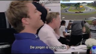 FANTASTISCHE REACTIE NICO ROSBERG OP INHAALACTIE MAX VERSTAPPEN [upl. by Novhaj]