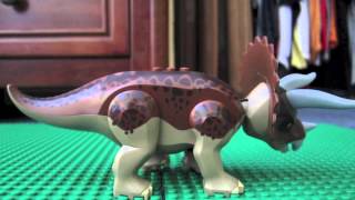 lego Trex vs Triceratops [upl. by Robenia]