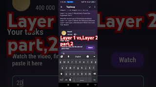 Layer 1 vs Layer 2  Part 2 tapswap code 9 december tapswap tapswapcode trending viralvideo [upl. by Donna]