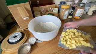 My Experiment Chicken Pot Pie with Fresh Milled Flour Crust [upl. by Adile]