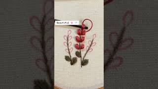 trendingembroiderypatterns handembroidery beautifulhandembroideryflowerdesign embroiderydesigns [upl. by Selina892]