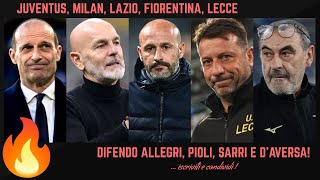 🔥 SFOGO e DEVASTO DIMISSIONI SARRI e i PARAGONI con ITALIANO DIFENDO ALLEGRI PIOLI CALCIOMERCATO [upl. by Chester]