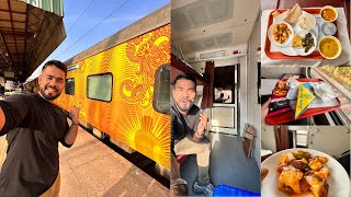 First Journey to BIHAR in PATNA TEJAS RAJDHANI 1st CLASS  Delicious FOOD in ROOMS [upl. by Noseyt647]