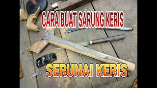 MALAYSIA WOOD CARVING making keris scabbardpembuatan serunai kerissarung keris [upl. by Shewmaker]