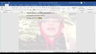 tutorial de correspondencia en word para tarjeta navideña [upl. by Dewayne]