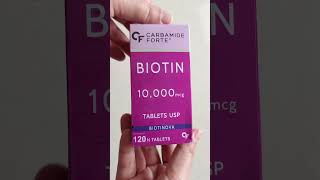 Carbamide Forte Biotinova Biotin Tablets of 10000mcg for Hair Skin and Nails Unboxing Biotin [upl. by Anide418]