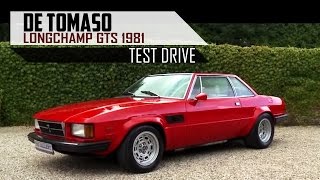 DE TOMASO LONGCHAMP GTS 1981 SCC  Test Drive in top gear  DeTomaso V8 engine sound  SCC TV [upl. by Limhaj499]